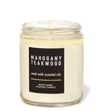 Mahogany Teakwood Single Wick Candle